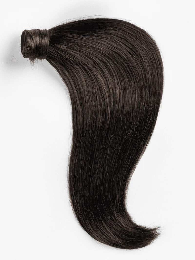 Kucyk naturalny 48 cm #1b Ciemny brąz