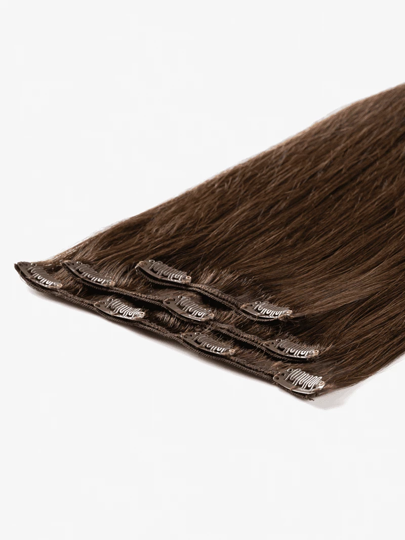 Włosy naturalne Clip In 60 cm 3 taśmy 65 gramów #3 Naturalny brąz