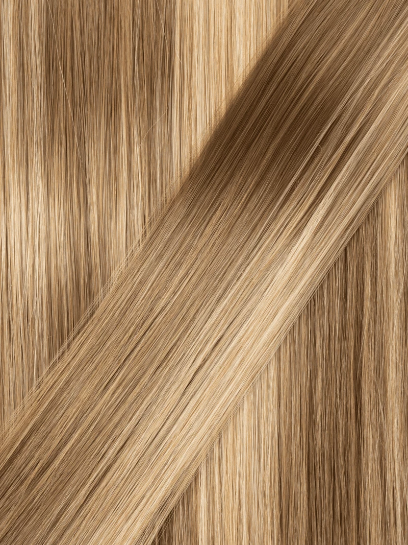 Kucyk na klipsie 50 cm kręcony #chocolate blond Czekoladowy blond