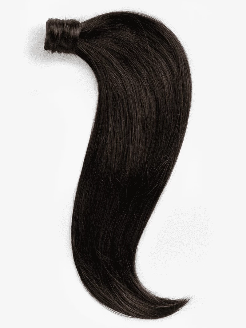 Kucyk naturalny 60 cm #1b Ciemny brąz