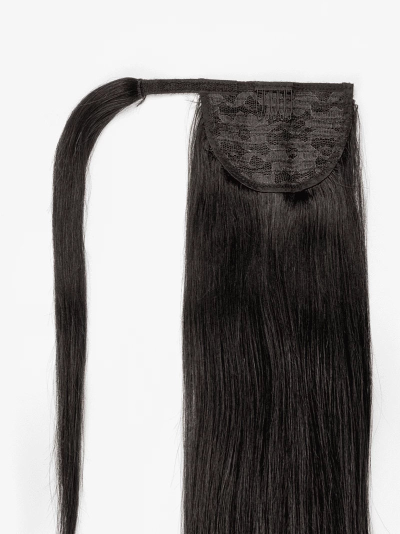 Kucyk naturalny 60 cm #1b Ciemny brąz