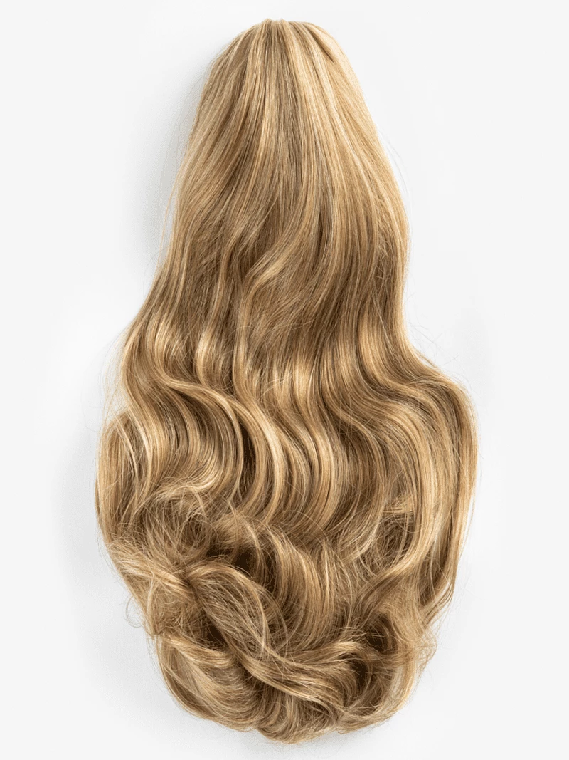 Kucyk na klipsie 50 cm kręcony #chocolate blond Czekoladowy blond