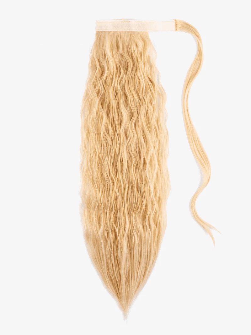 Kucyk karbowany 60 cm #613C/86/18 Złoty blond