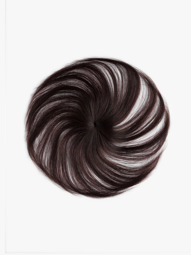 Tupet Clip In włosy naturalne 20 cm #4 Koniak
