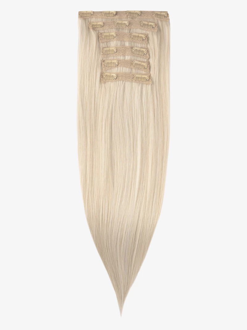 Włosy syntetyczne clip in 50 cm 6 taśm 120 gramów #10/M27 Ciemny, chłodny blond (1)