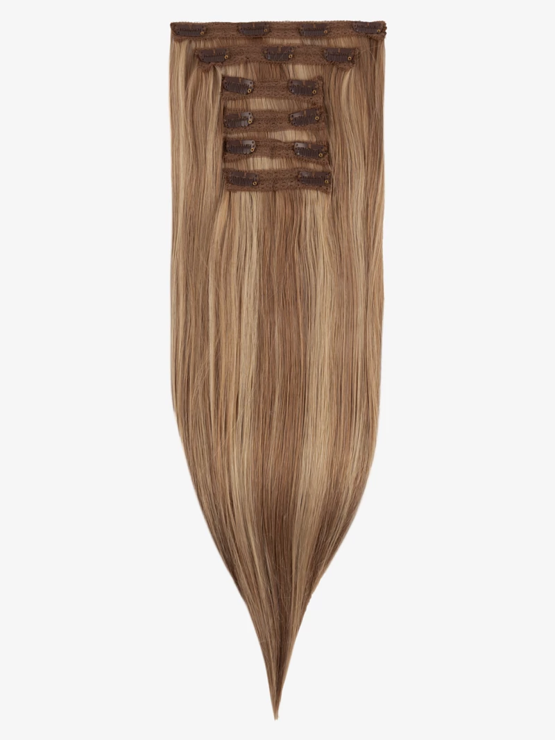 Włosy syntetyczne clip in 50 cm 6 taśm 120 gramów #60 Norweski blond (1)